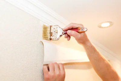 Pose de papier peint à Tancon — revêtements muraux et toiles de verre